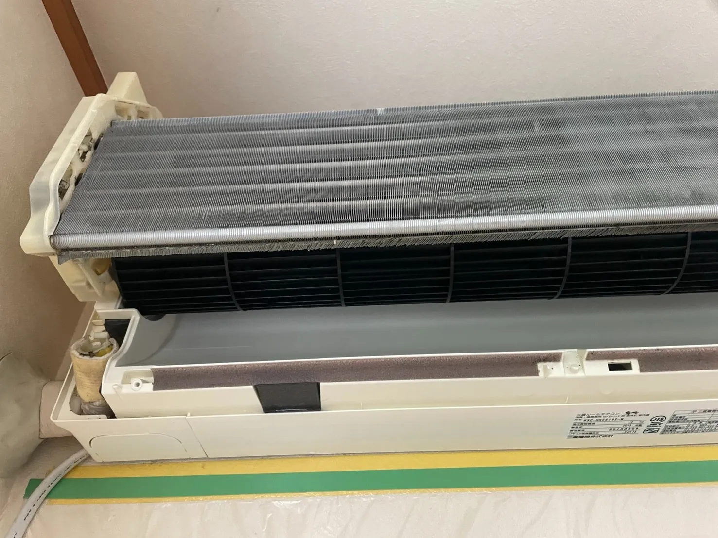 岡崎市　2019年式三菱電機ノーマルエアコン洗浄