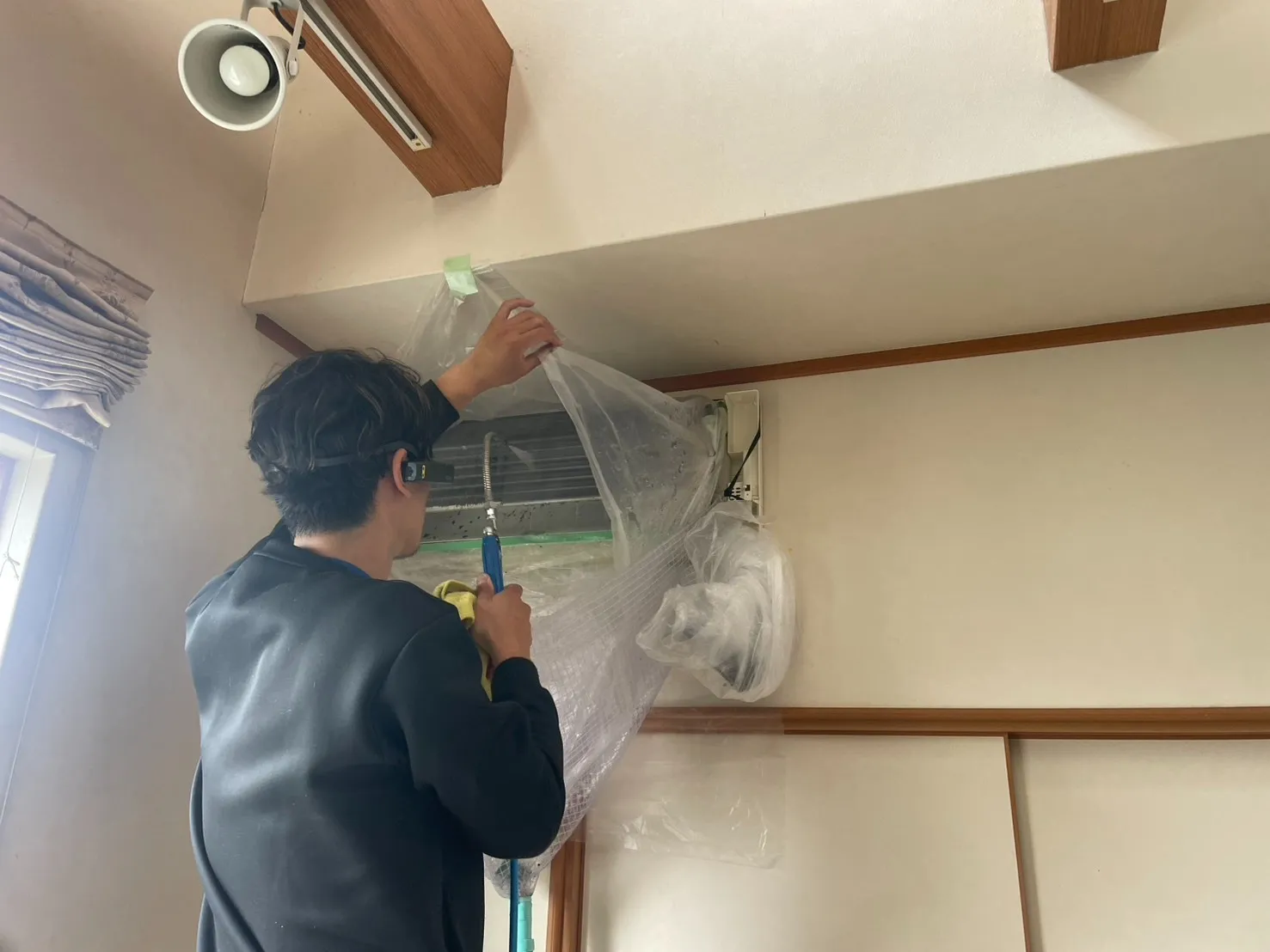 岡崎市　2019年式三菱電機ノーマルエアコン洗浄