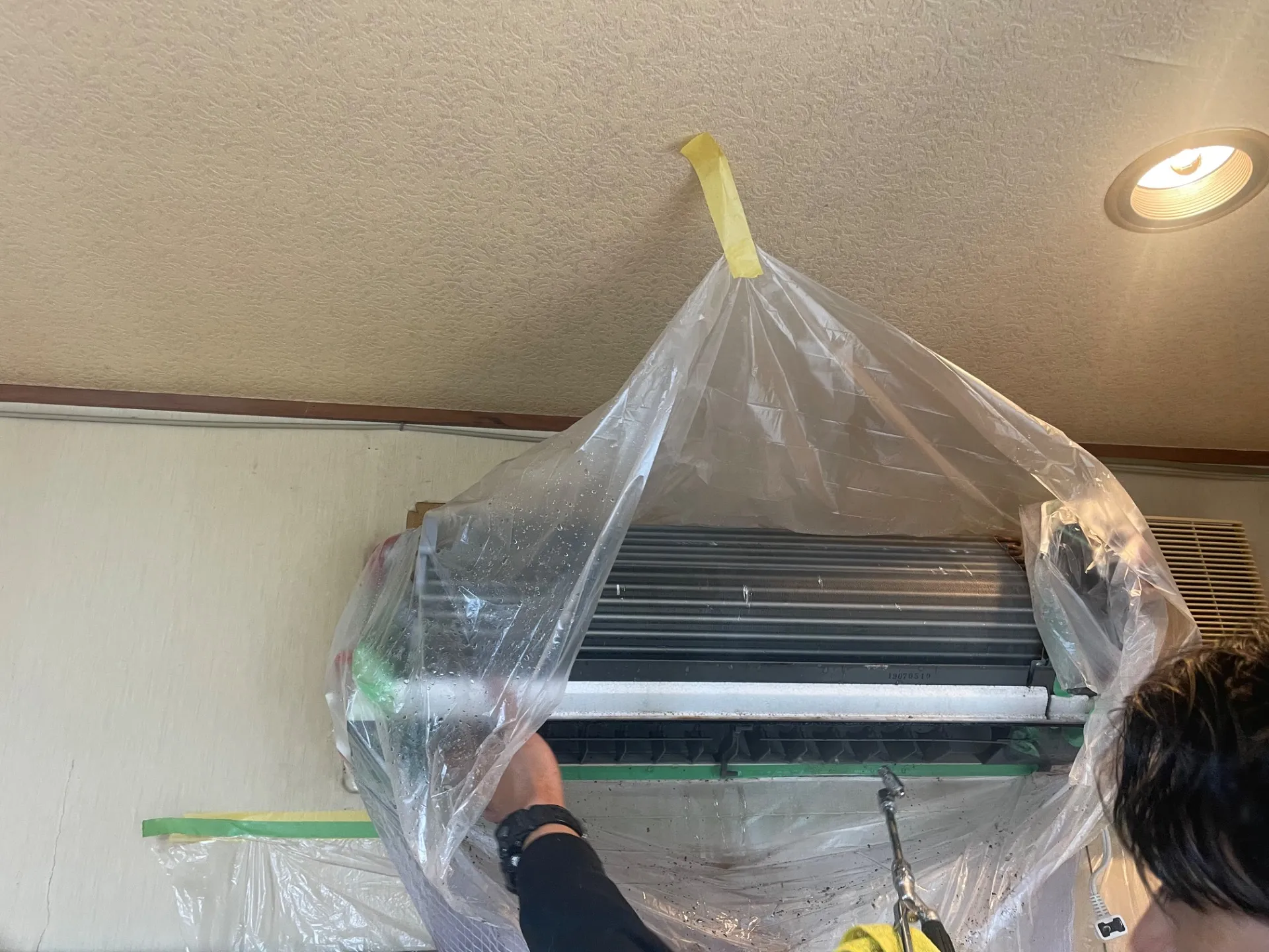 豊田市 2019年製パナソニックお掃除機能付きエアコン洗浄